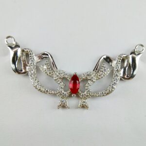 92.5 Sterling Silver CZ Mangalsutra Pendant ml-33
