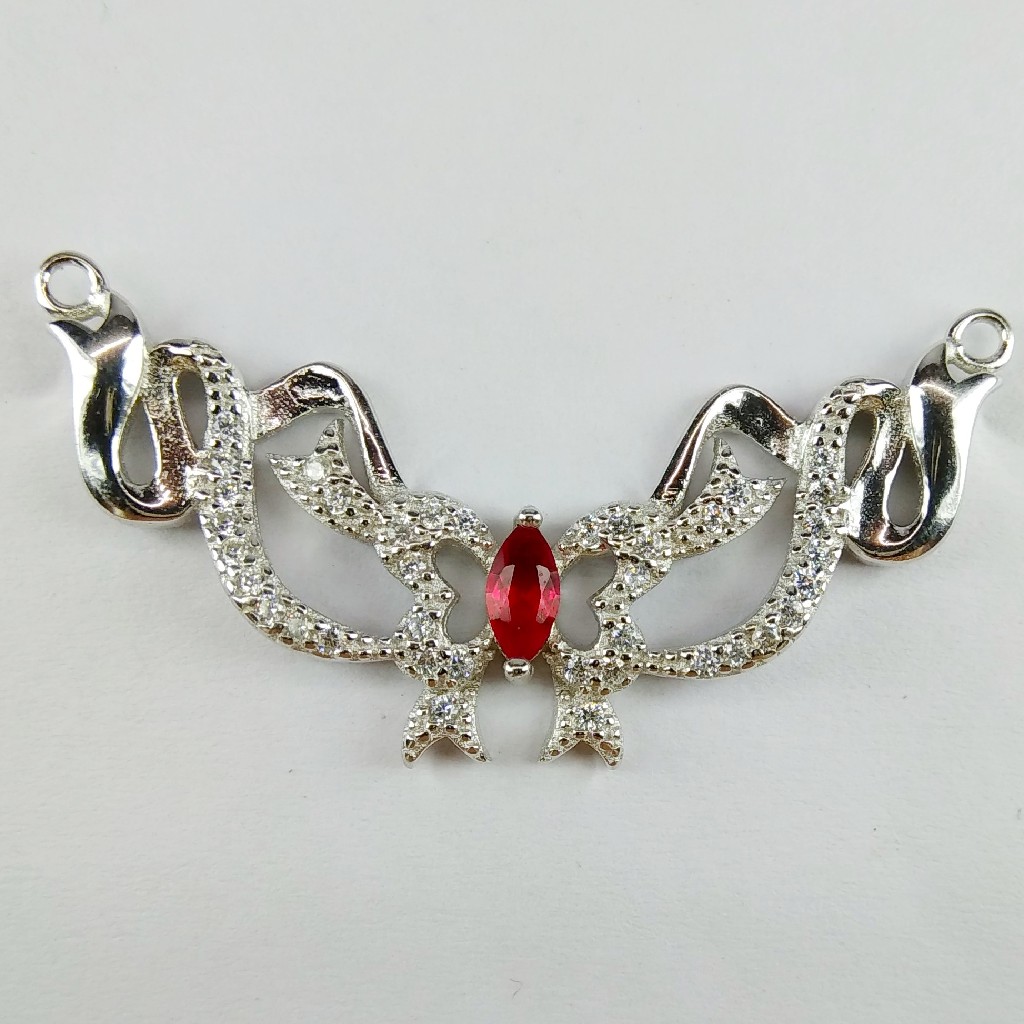 92.5 Sterling Silver CZ Mangalsutra Pendant ml-33