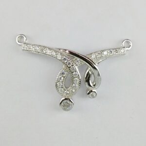 92.5 Sterling Silver CZ Mangalsutra Pendant ml-31