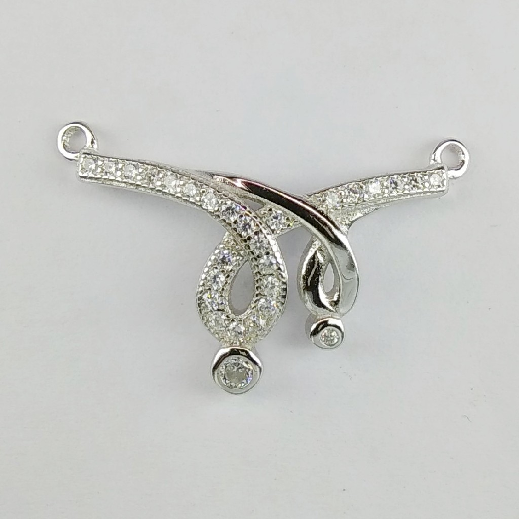 92.5 Sterling Silver CZ Mangalsutra Pendant ml-31