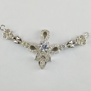 92.5 Sterling Silver CZ Mangalsutra Pendant ml-28
