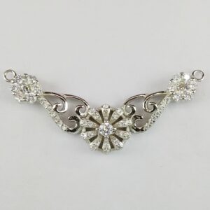 92.5 Sterling Silver CZ Mangalsutra Pendant ml-27