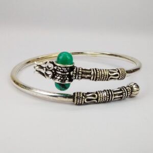 92.5 sterling silver oxidize bahubali kada ml-26