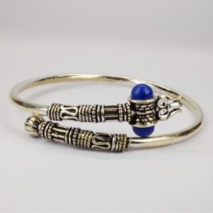 92.5 sterling silver oxidize bahubali kada ml-25