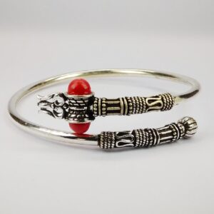 92.5 sterling silver oxidize bahubali kada ml-24