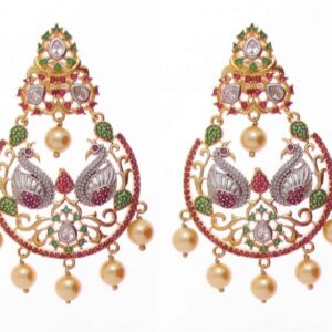 92.5 sterling silver exclusive bridal earrings ml-018