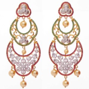 92.5 sterling silver exclusive bridal earrings ml-017