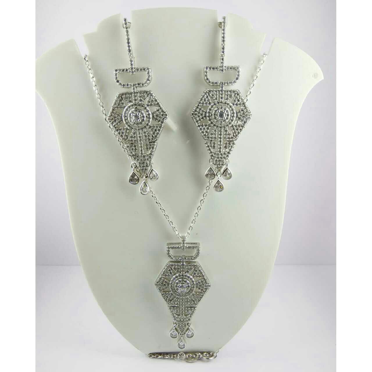 925 Designer Ladies Pendent Set