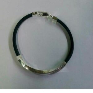 925 Silver Rubber  Attractive Bracelet
