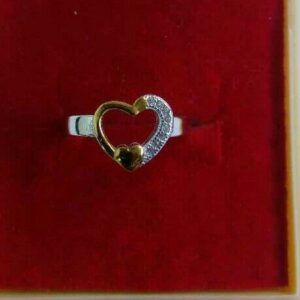 925 Silver Two Tone Micro Ring