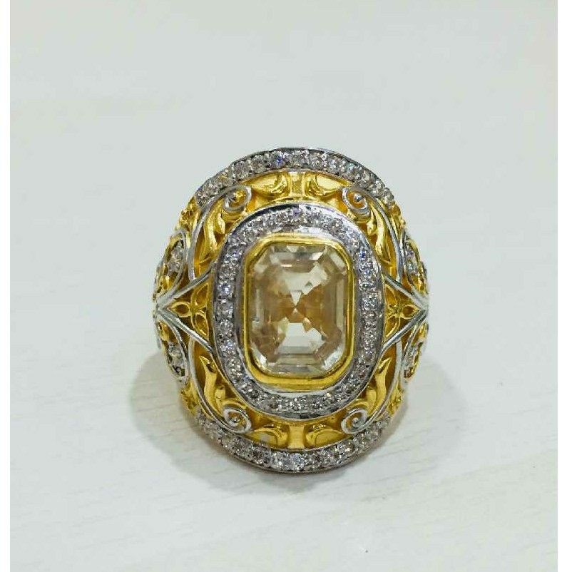 916 Designer Gold Ring For Gents