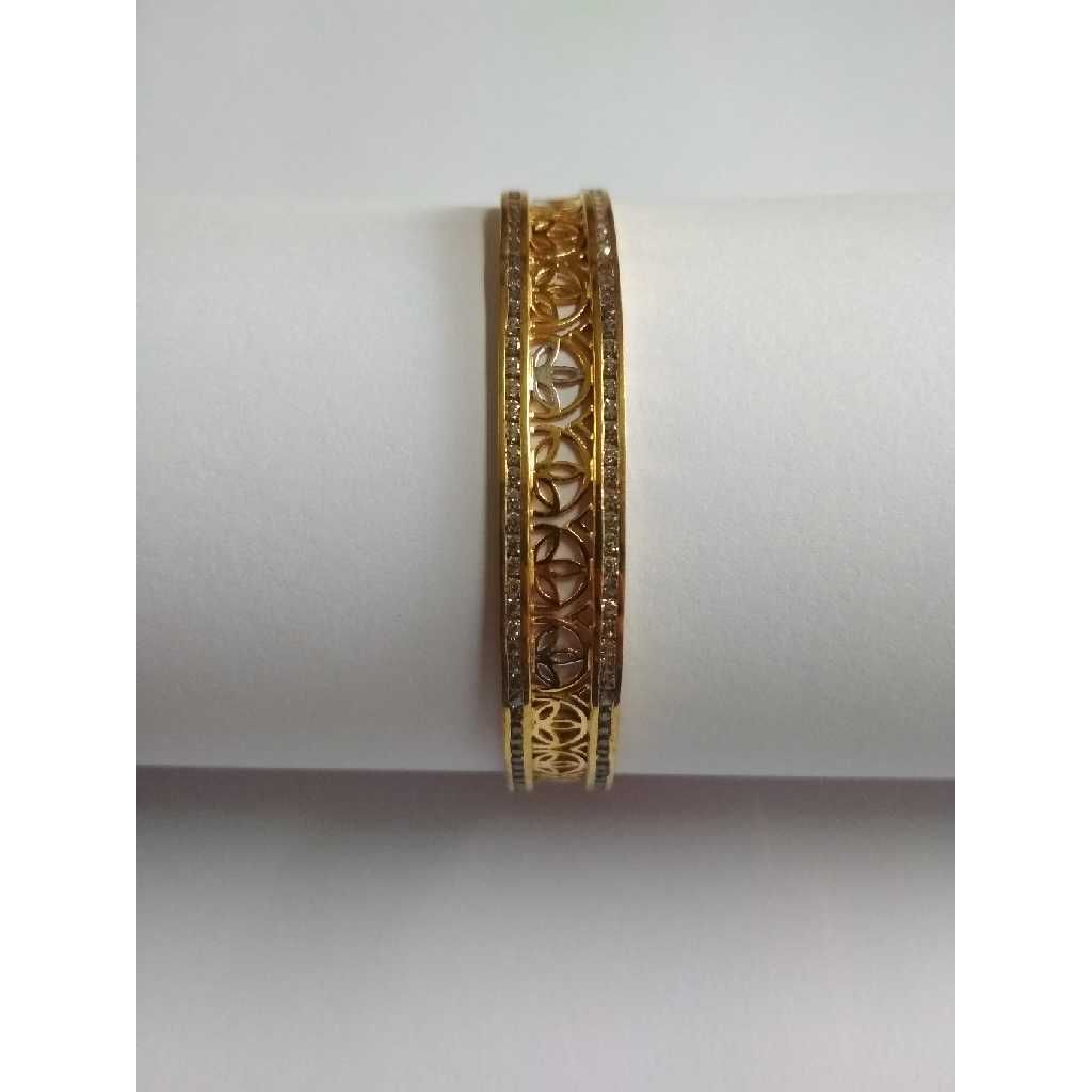 750 Rose Gold Healing Channel Setting Bangles - Image 5