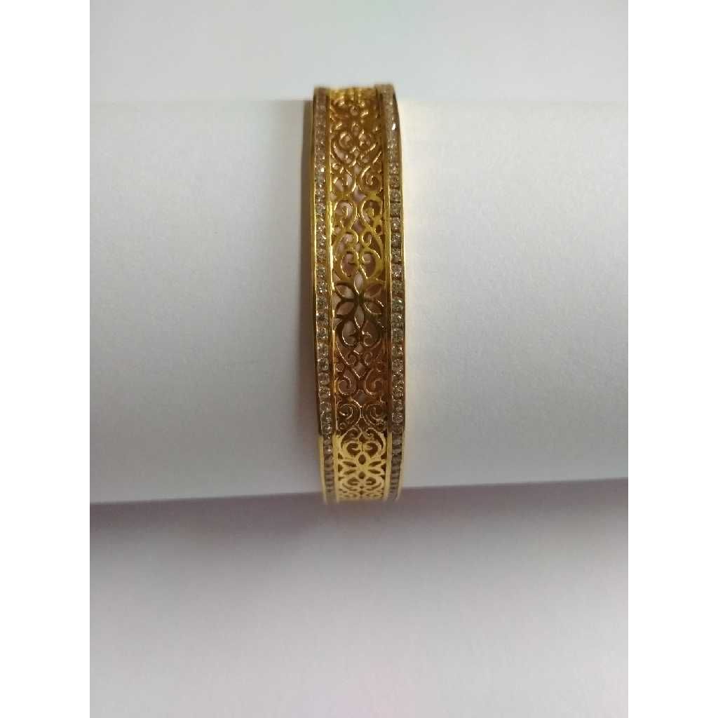 750 Rose Gold Healing Channel Setting Bangles - Image 3