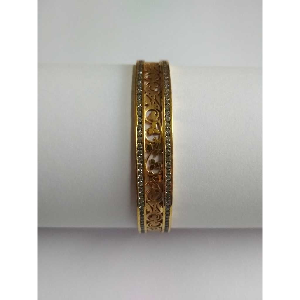 750 Rose Gold Healing Channel Setting Bangles - Image 2