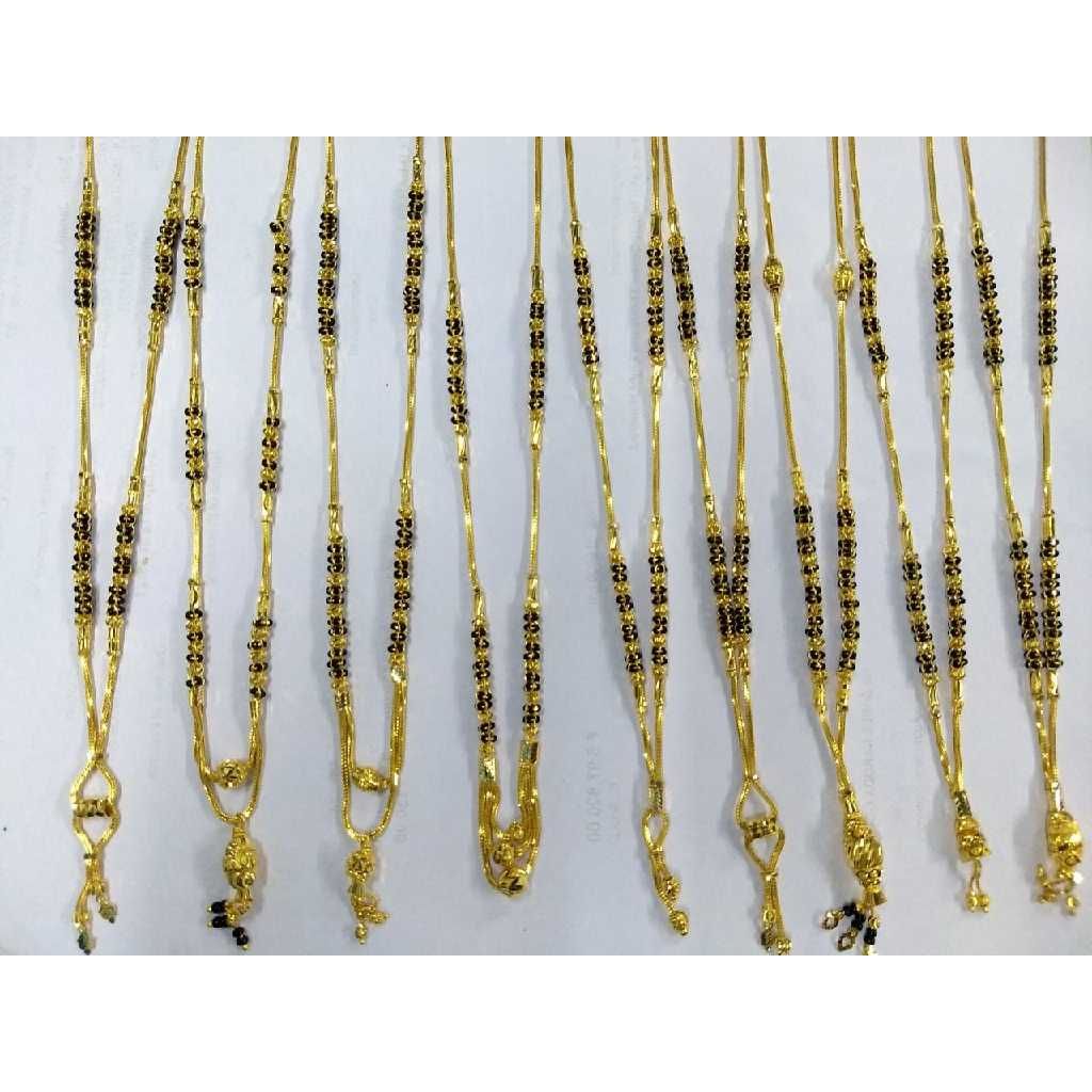 22KT Plain Gold Designer Mangalsutra - Image 3