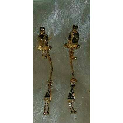 750 Gold Fancy Soi Dora Earrings