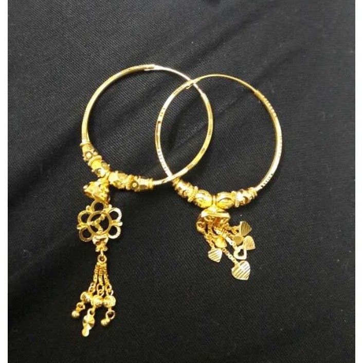 18KT Gold Ladies Indian Fancy Pipe Bali