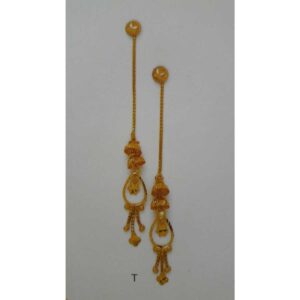 18KT Gold Ladies Indian Casting Bali
