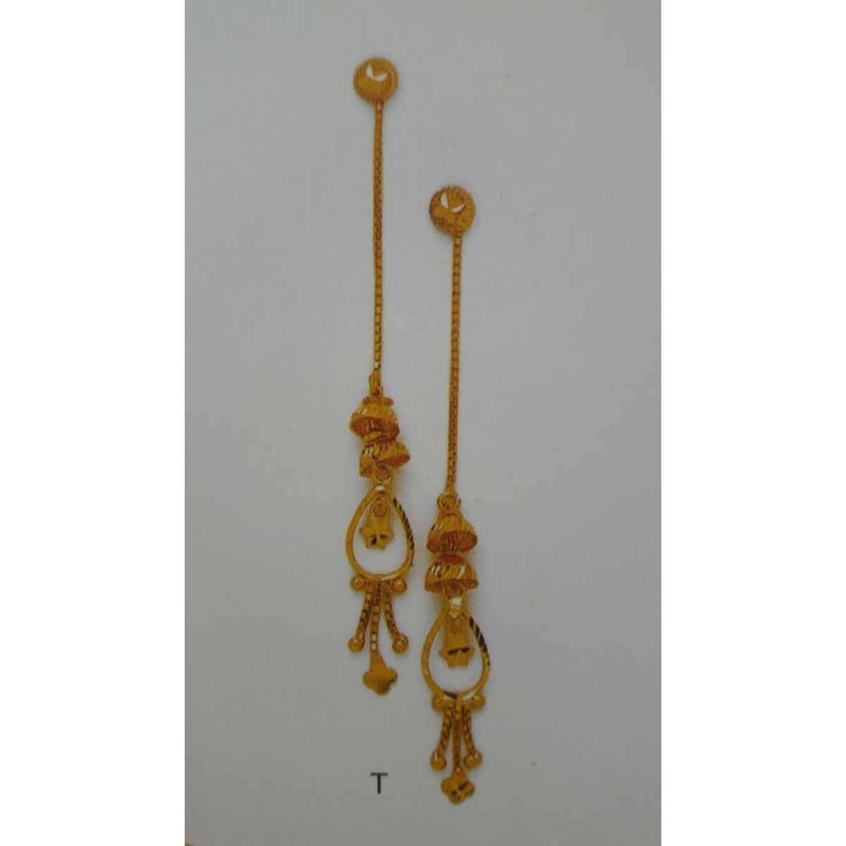 18KT Gold Ladies Indian Casting Bali