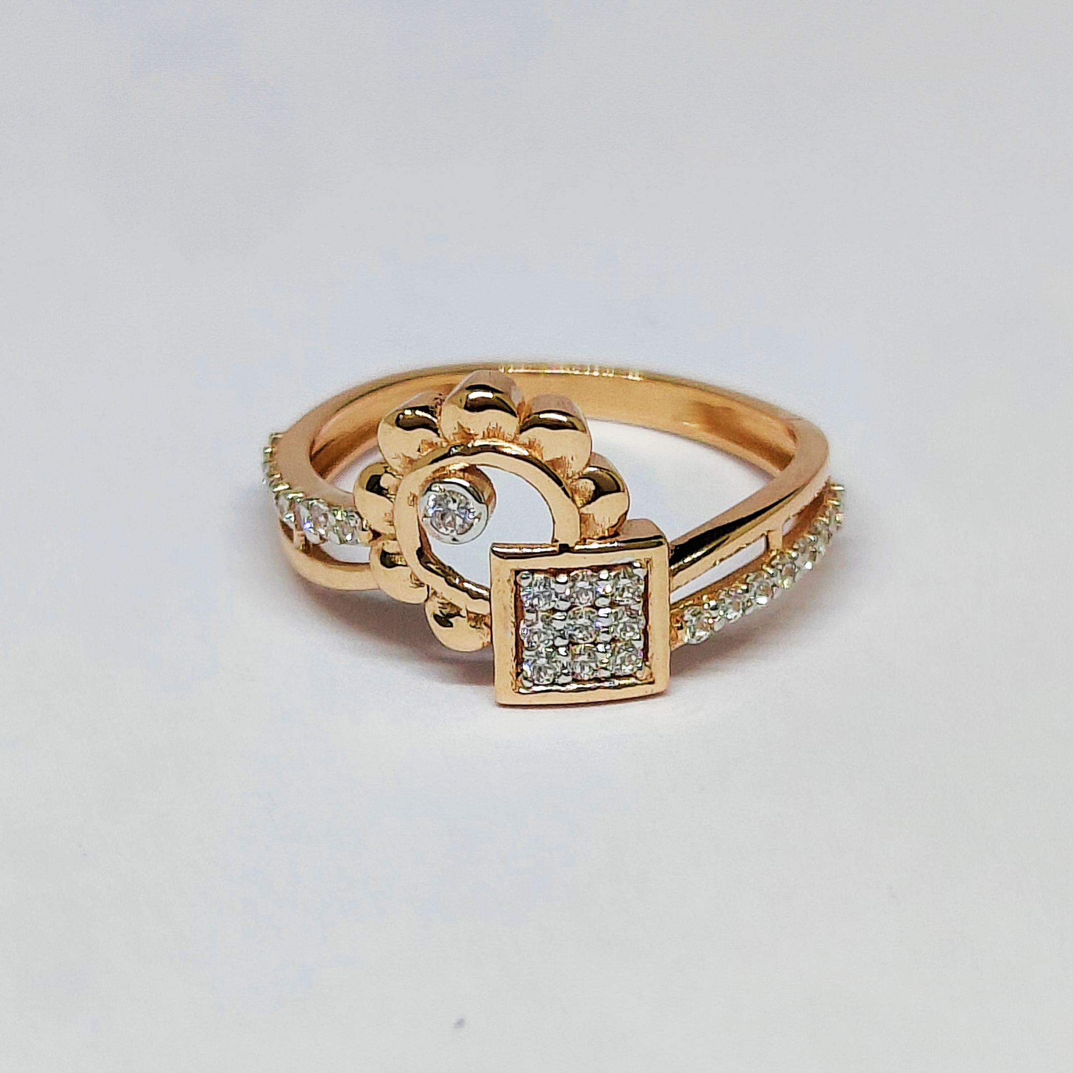 18KT Rose Gold Fine Ring KOR43