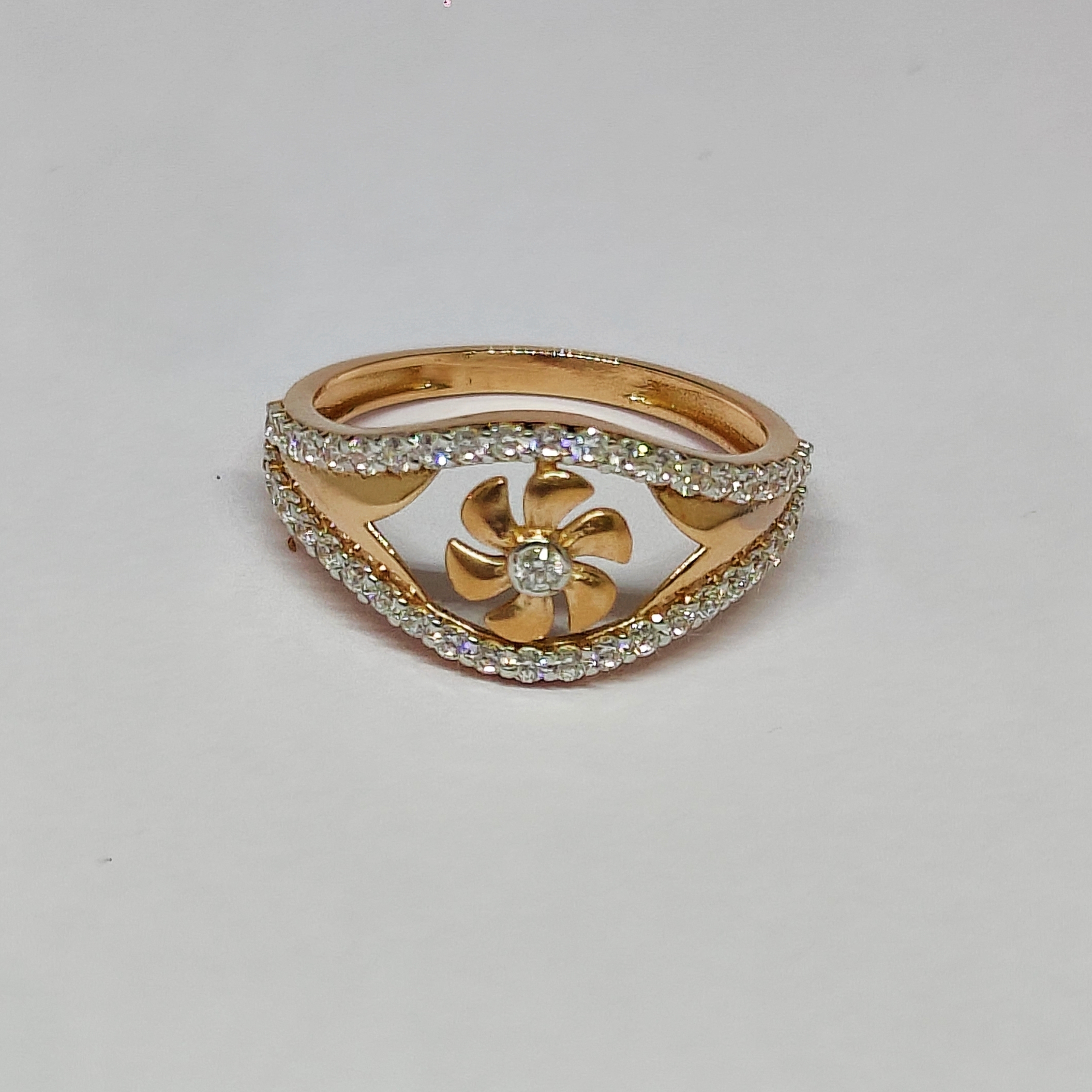 18KT Rose Gold Flair Ring KOR31