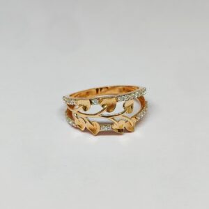 18KT Rose Gold Simple Ring KOR26