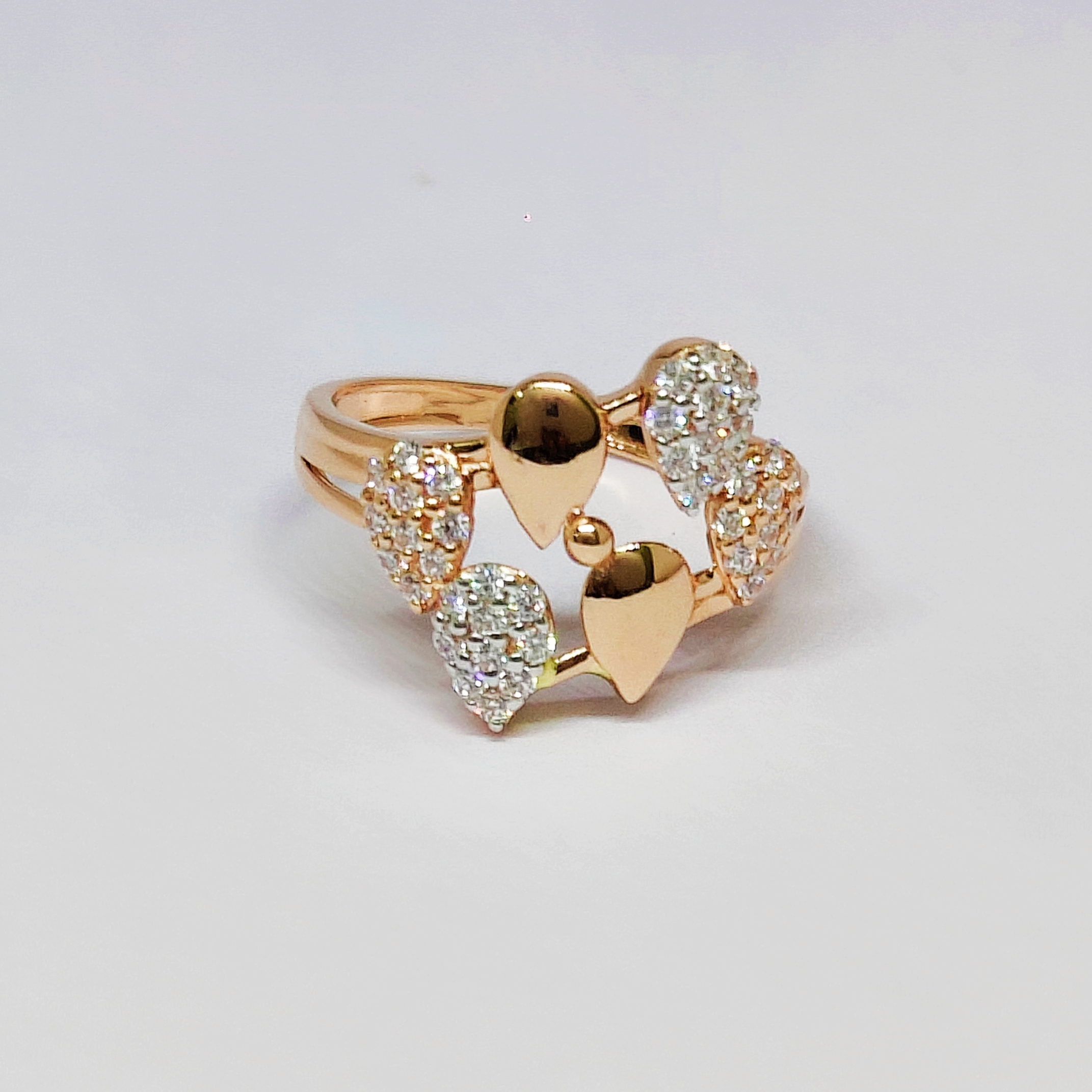 18KT Rose Gold Designer Ring KOR24