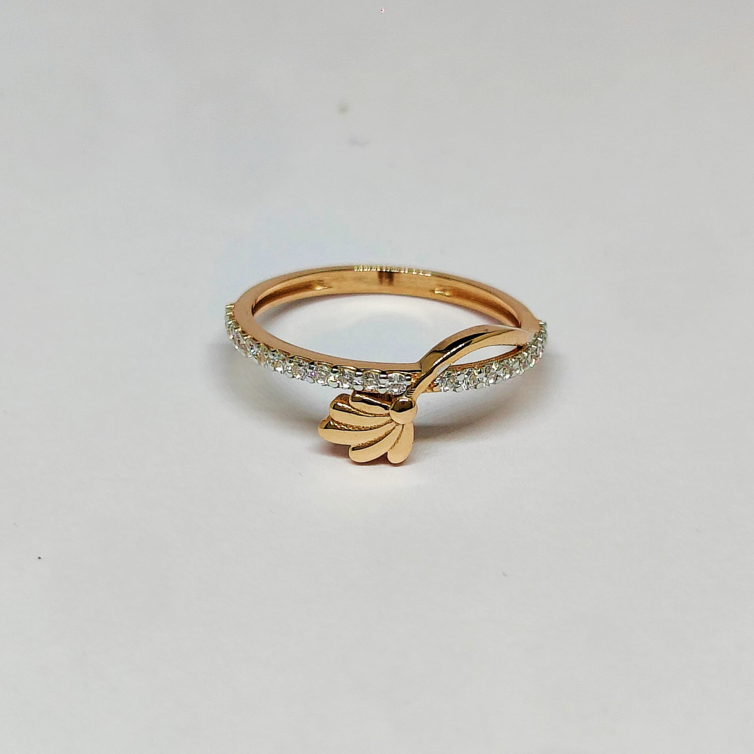 18KT Rose Gold Floral Ring KOR23