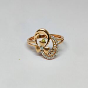18KT Rose Gold Stylish Ring KOR15