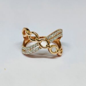 18KT Rose Gold Indian Design Ring KOR11