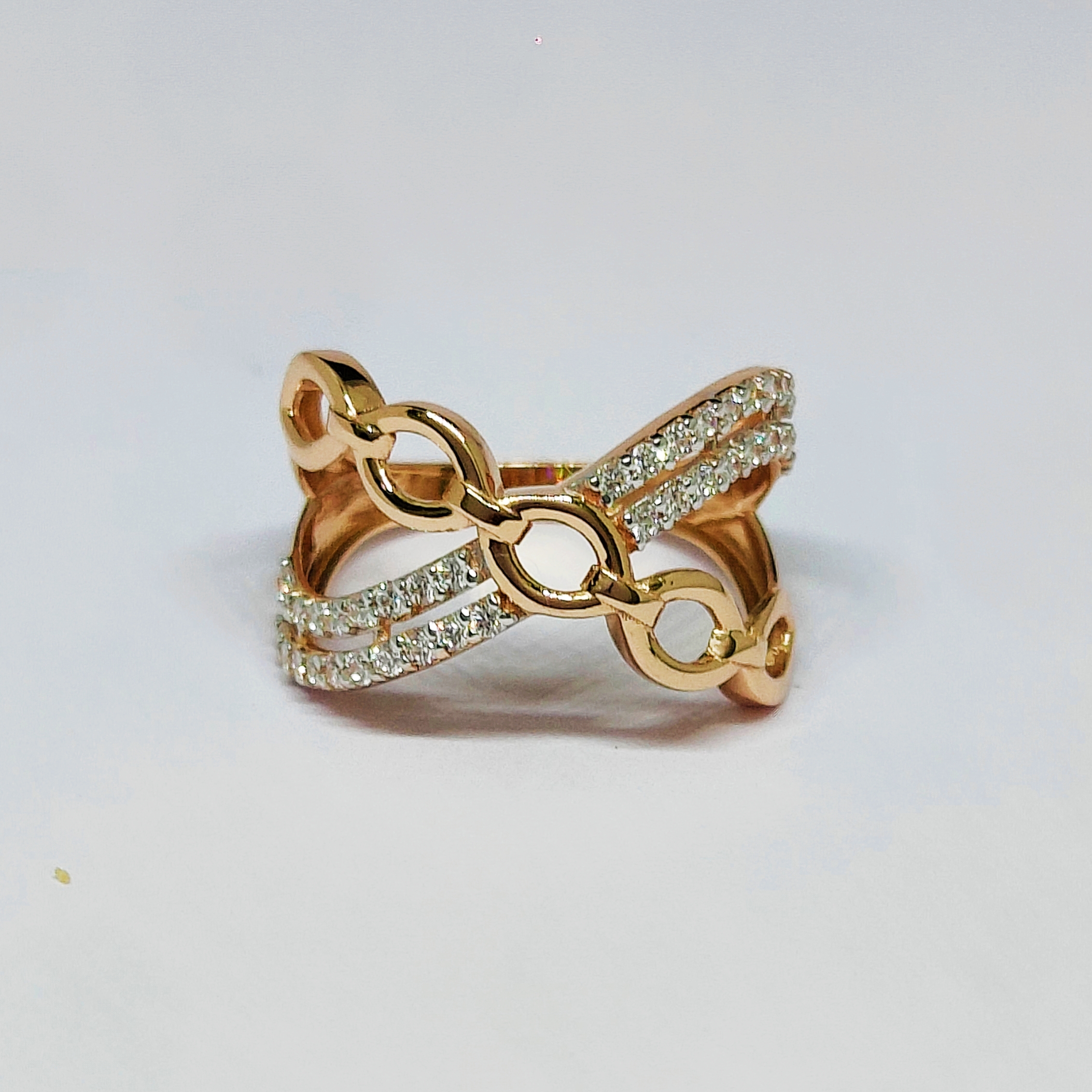 18KT Rose Gold Indian Design Ring KOR11