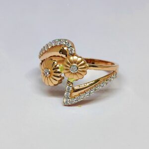 18KT Rose Gold Delicate Ring KOR07