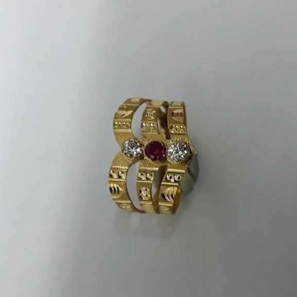 22KT Yellow Gold Handmade Fancy Ring