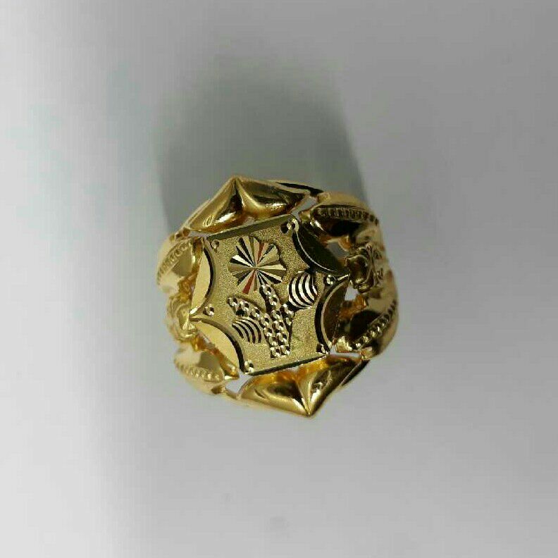 22KT Gold Gents Handmade Fancy Ring