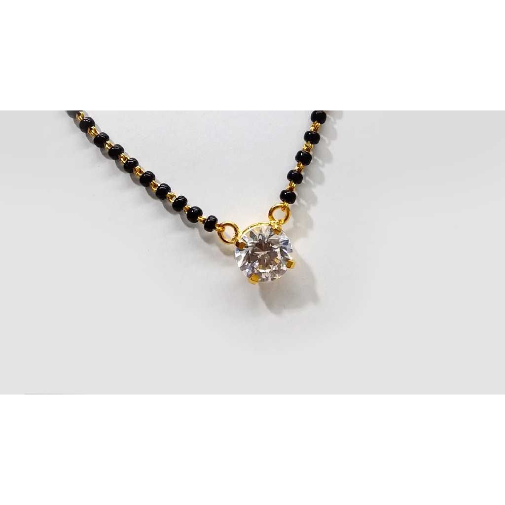 Unique Style 916 Gold Diamond Mangalsutra
