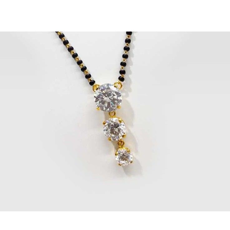 916 Gold Sterling Diamond Ladies Mangalsutra