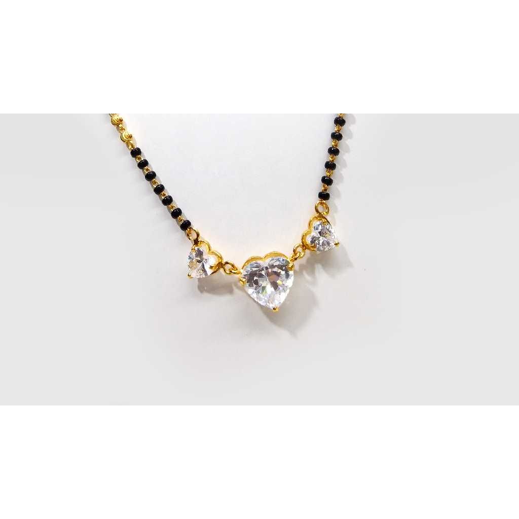 22KT Gold Heart Shape Mangalsutra