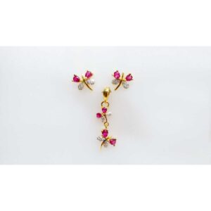 Exclusive 916 Gold Ladies Pendant Set