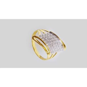 916 CZ Gold Diamond  Gents Ring