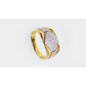 CZ Gold Gents Rings