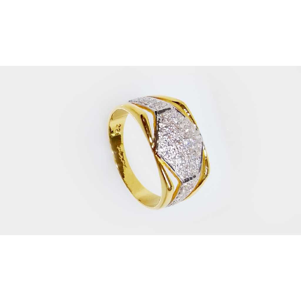 CZ Gold Gents Rings