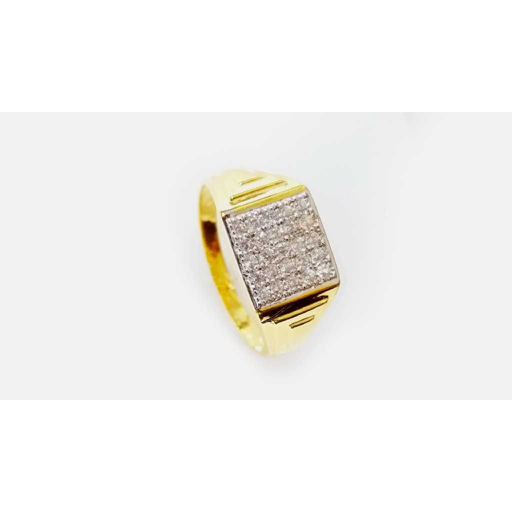 916 Gold CZ  Fancy Ring