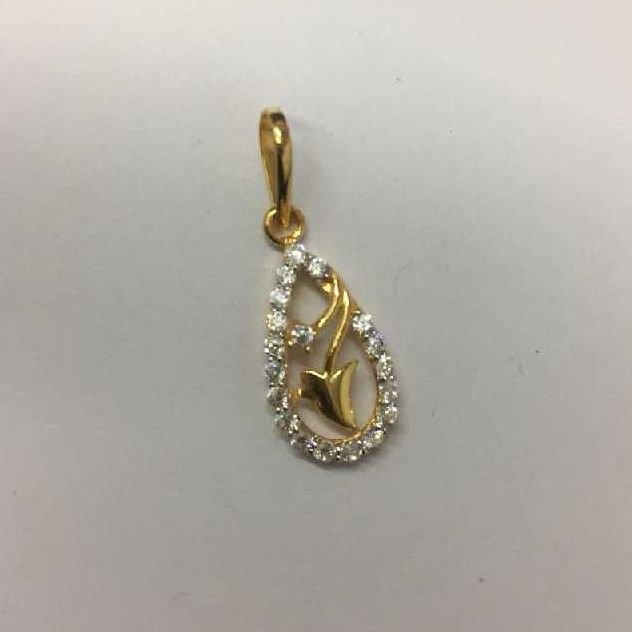 22K / 916 Gold Indian Modern Cz Pendants