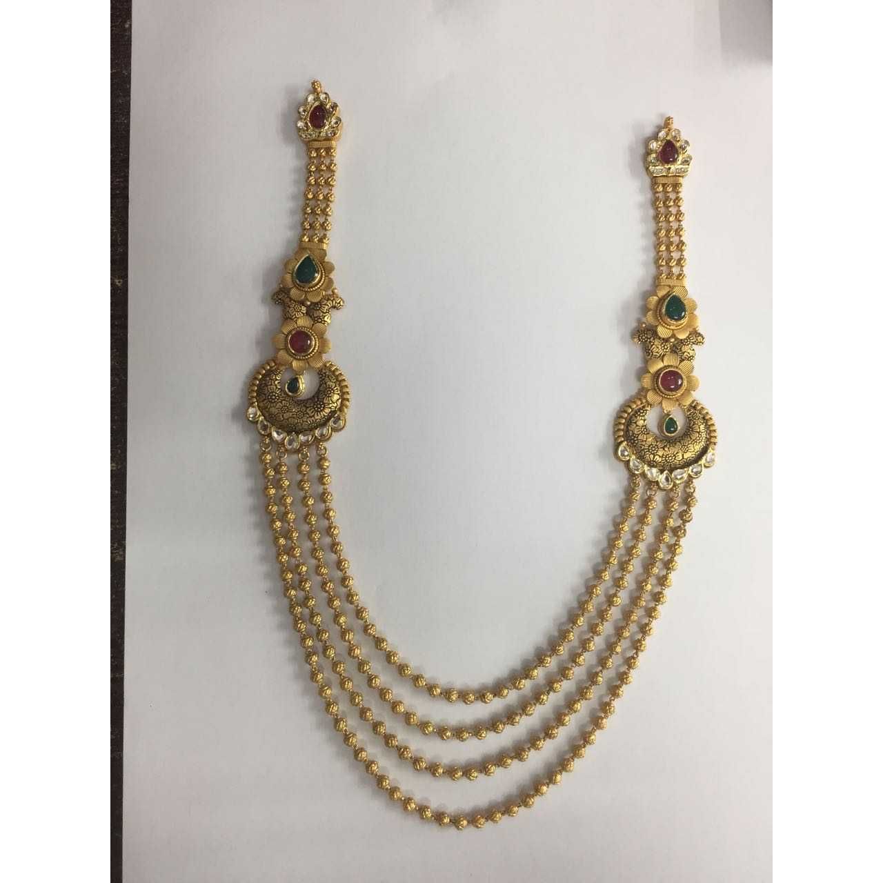 22K / 916 Gold Ladies Jadtar Classic Long Necklace Set