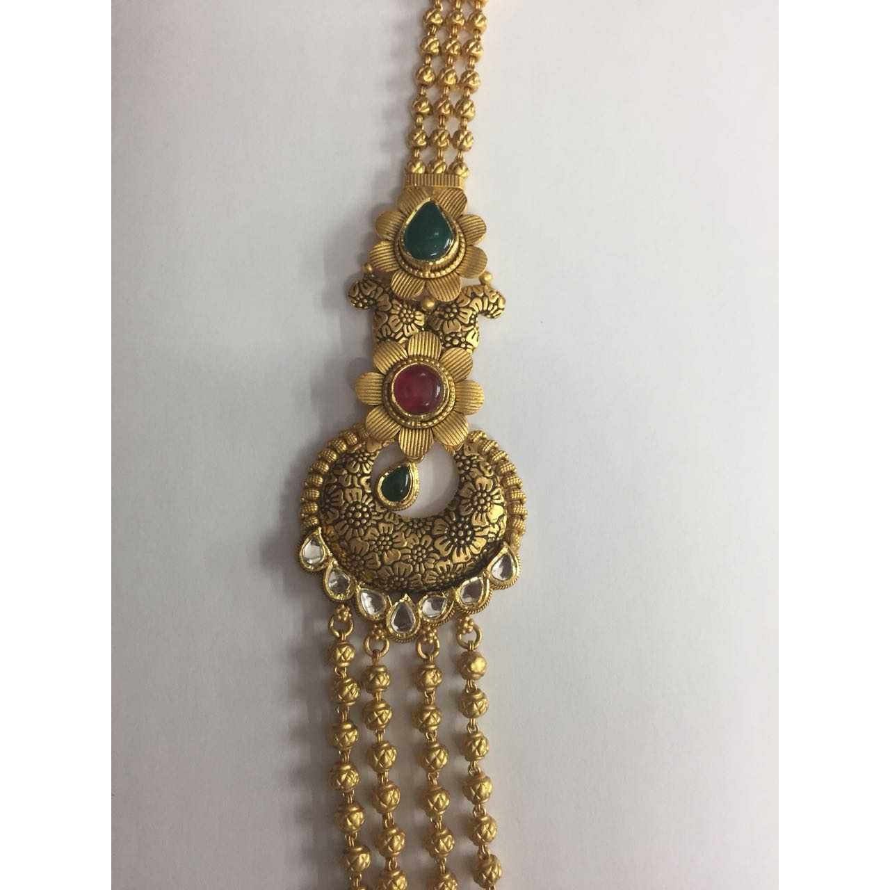 22K / 916 Gold Ladies Jadtar Classic Long Necklace Set