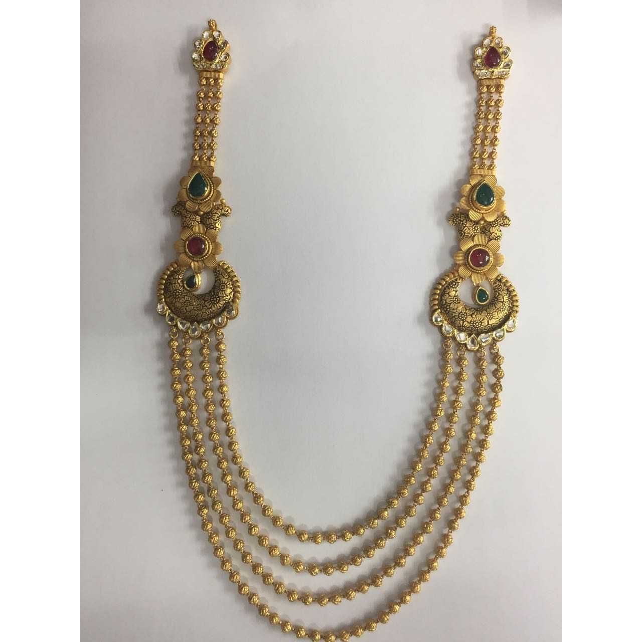 22K / 916 Gold Ladies Jadtar Classic Long Necklace Set