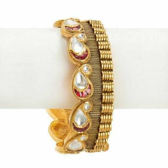 22K / 916 Gold Indian Classic Jadtar Bangles