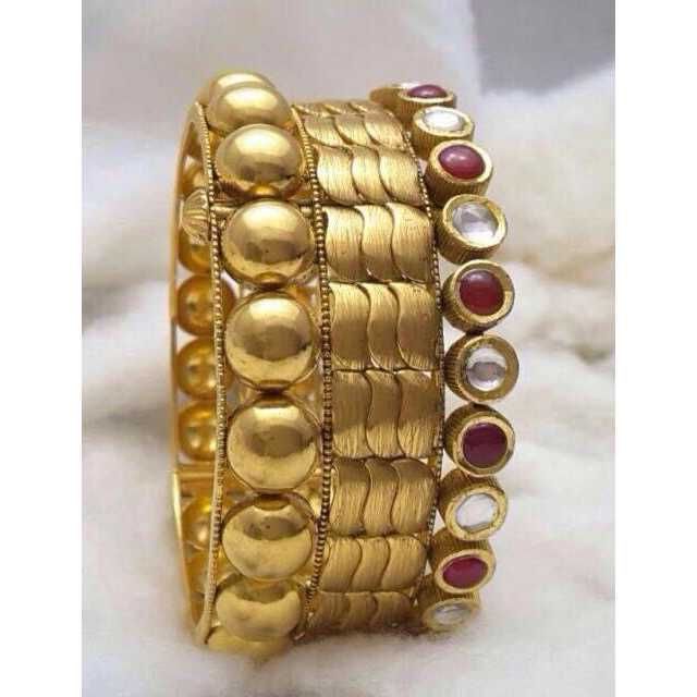 22K / 916 Gold Indian Classic Jadtar Bangles