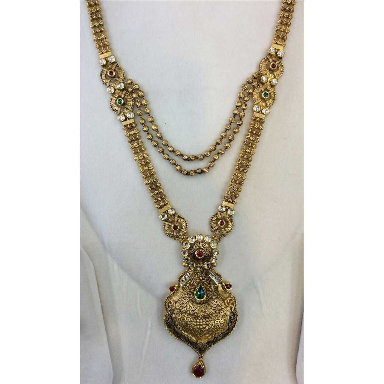 22K / 916 Jadtar Indian Gold Attractive Necklace