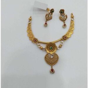 22K / 916 Gold Ladies Jadtar Antique Special necklace Set